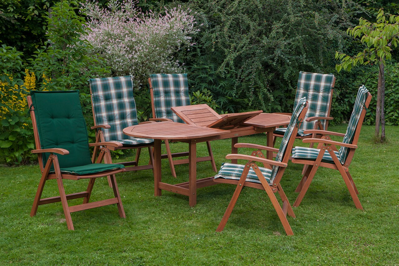 Merxx La Plata Set 13tlg. Ausziehtisch oval 