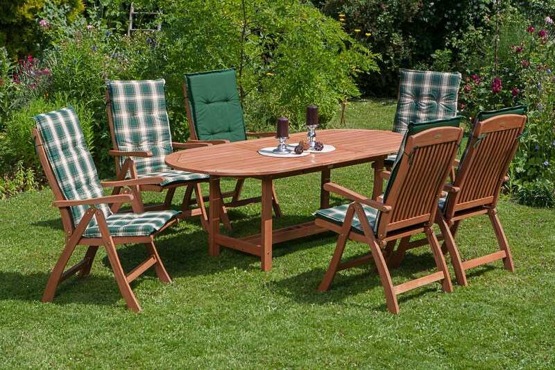 Merxx Maracaibo Set 13tlg. Ausziehtisch oval 