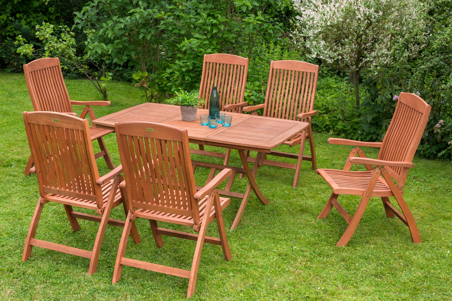 Merxx Maracaibo Set 7tlg Klappausziehtisch 