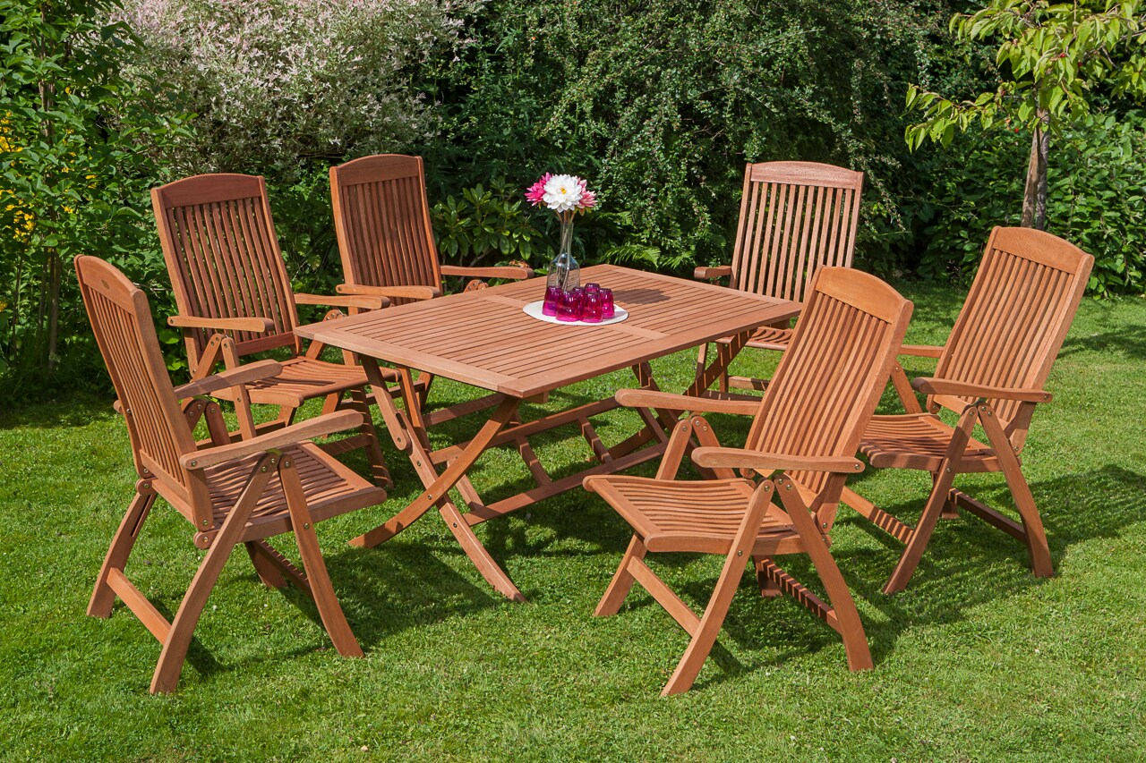 Merxx Maracaibo Set 7tlg. Klapptisch 