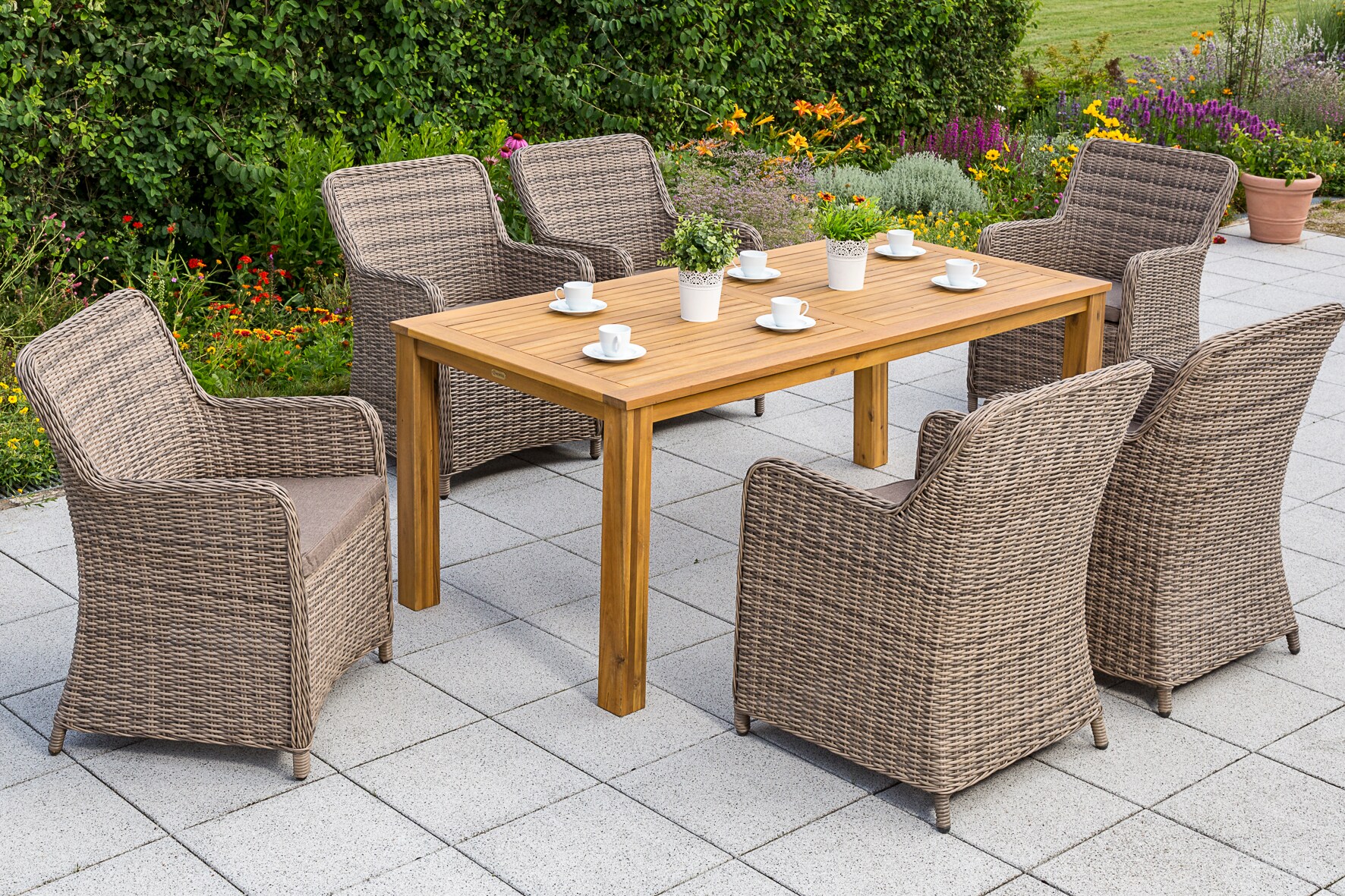 Merxx Riviera Set 13tlg. Tisch 185x90 cm 