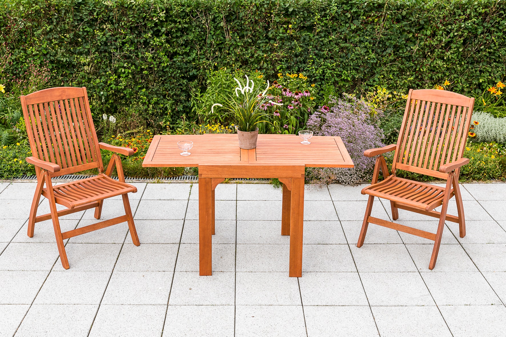 Merxx Maracaibo Set 3tlg. Balkonausziehtisch 