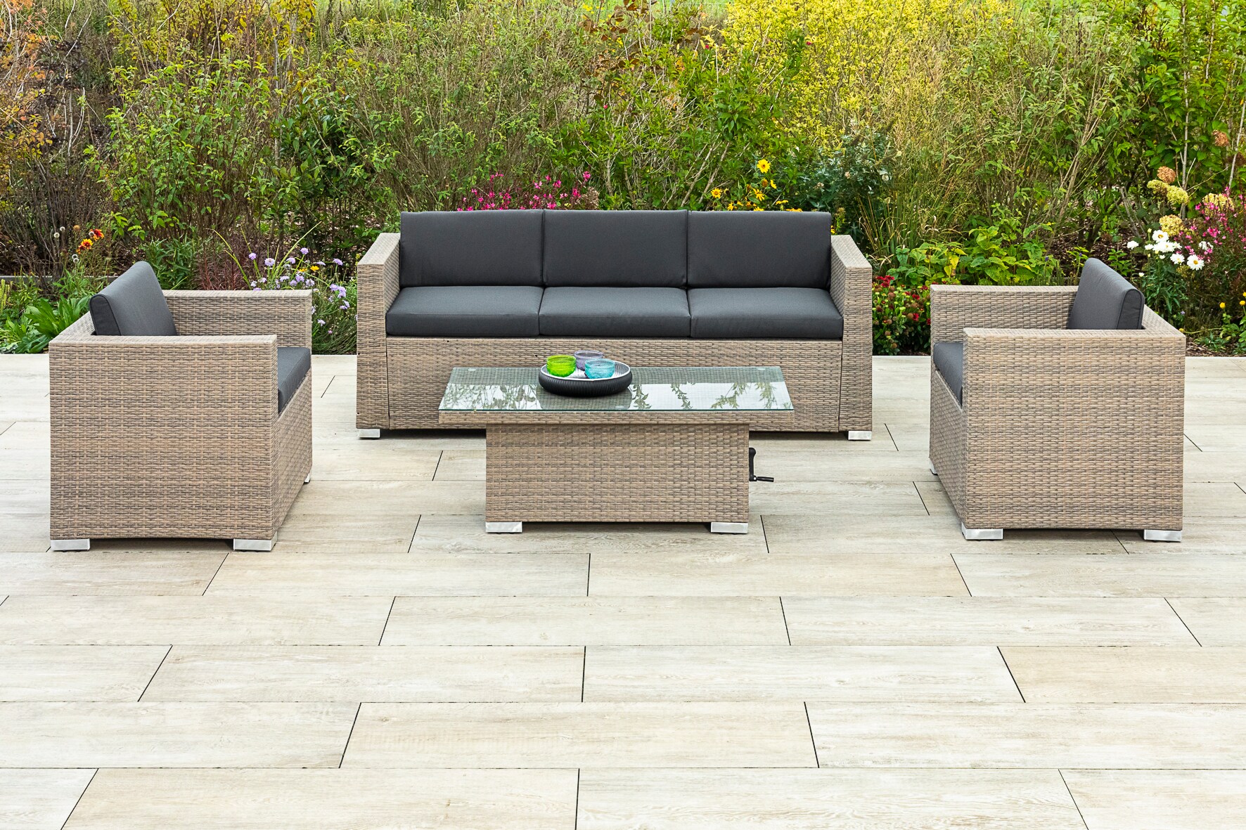 Merxx Bellante Set 4tlg. Tisch h&ouml;henverstellbar 