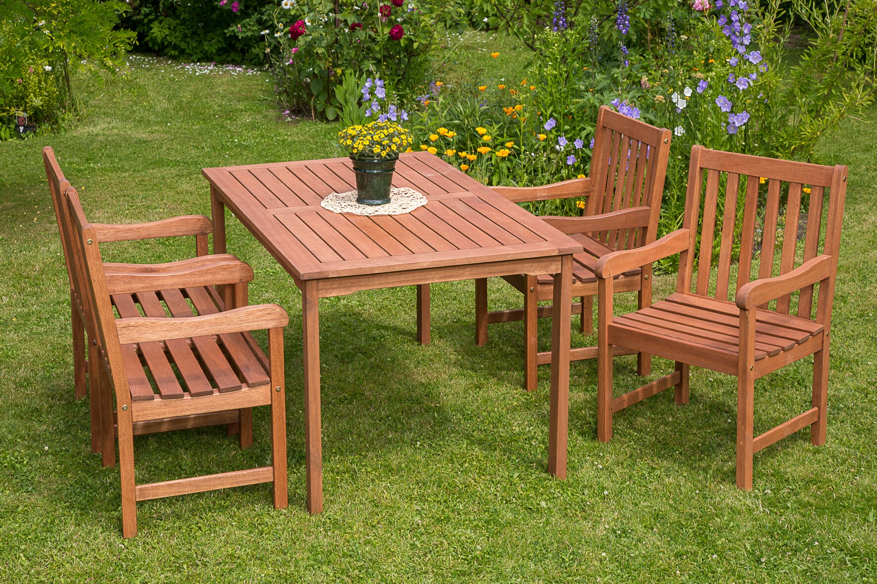 Merxx Santos Set 5tlg. Tisch 150x90 cm 