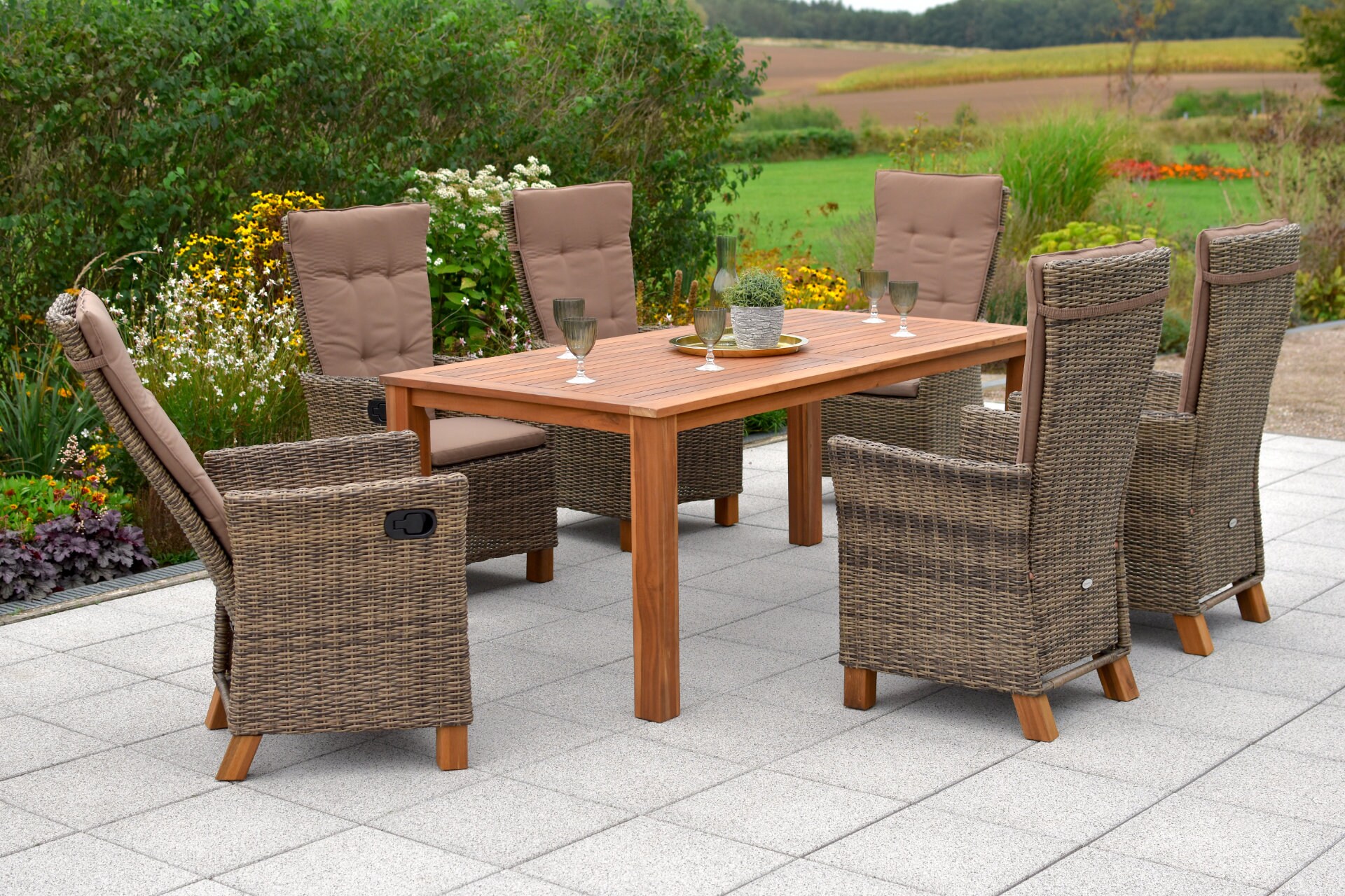 Merxx Toskana Set 13tlg. Tisch 185x90 cm 