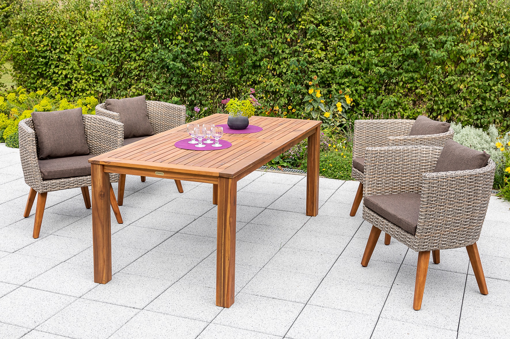 Merxx Imperia Set 5tlg. Tisch 185x90 cm 