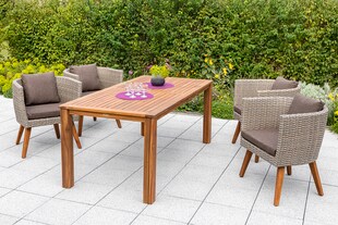 Merxx Imperia Set 5tlg. Tisch 185x90 cm 