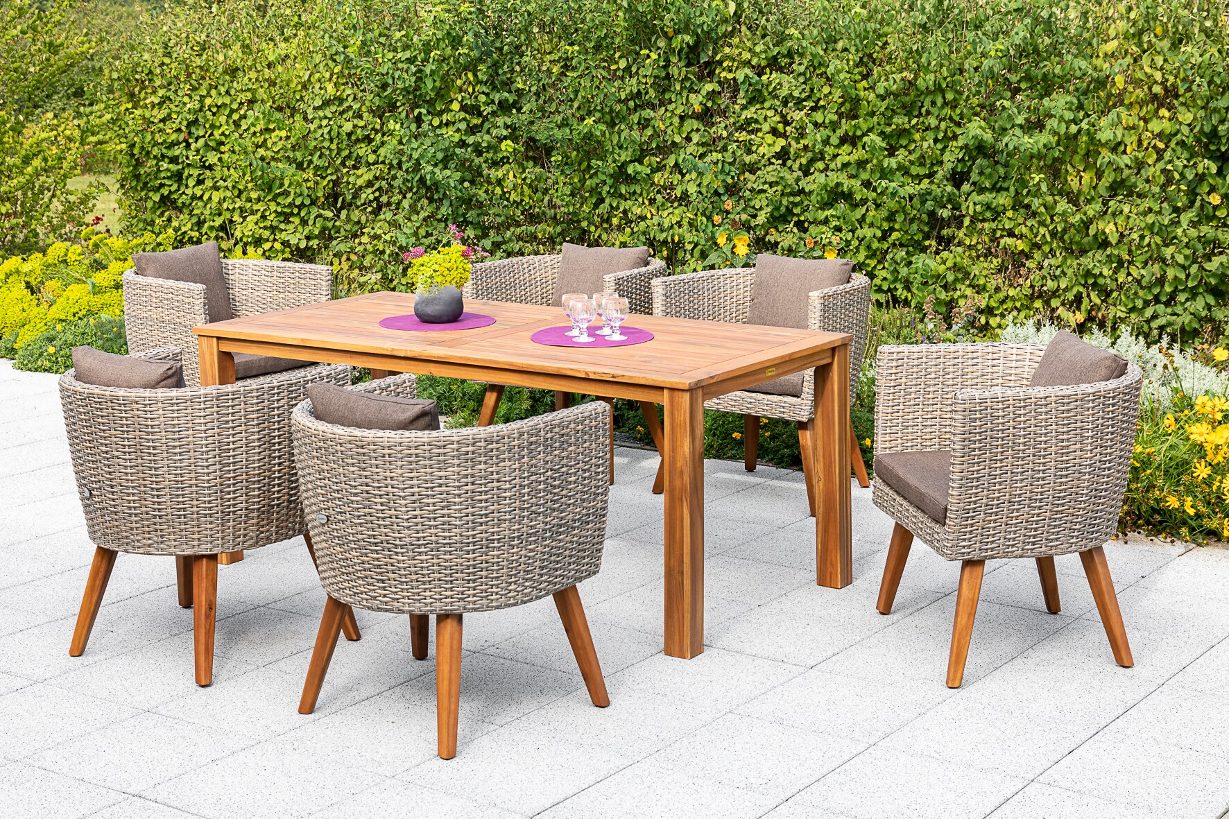 Merxx Imperia Set 7tlg. Tisch 185x90 cm 