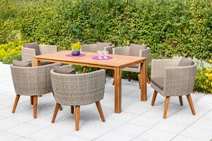 Merxx Imperia Set 7tlg. Tisch 185x90 cm 