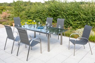 Merxx Lucca Set 7tlg. Ausziehtisch 