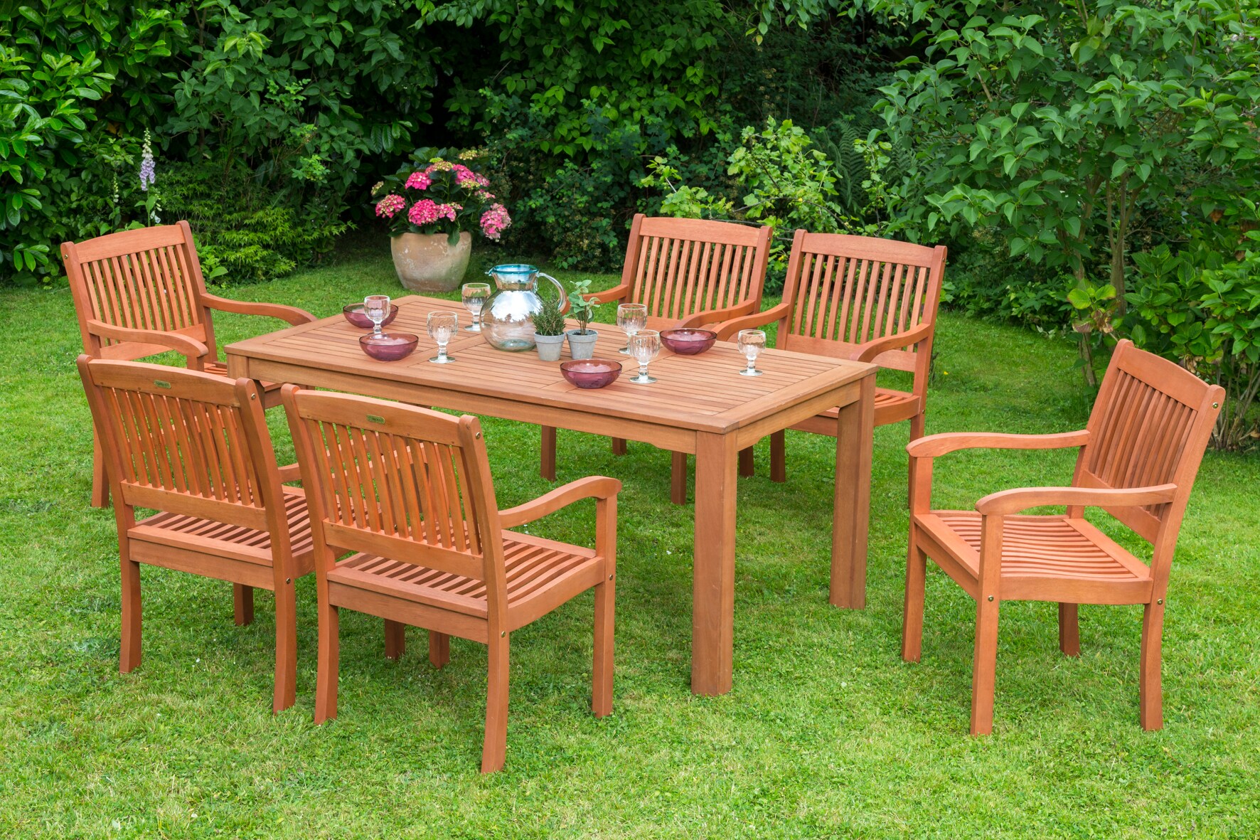 Merxx Maracaibo Set 7tlg. Tisch 170x90 cm 