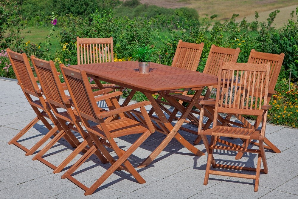 Merxx Rio Set 7tlg. Klappausziehtisch 