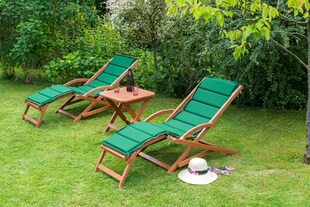 Merxx Copa Cabana Set 5tlg. 2 Schwungliegen, Wendekissen, 1 Hocker 