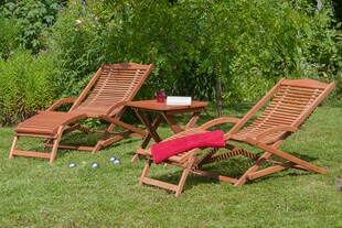 Merxx Copa Cabana Set 3tlg. 2 Schwungliegen, Hocker 