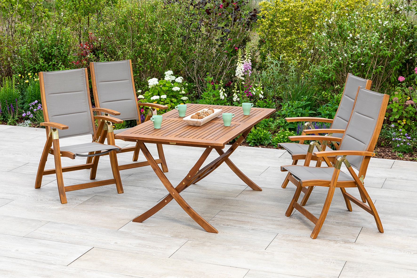 Merxx Acapulco Set 5tlg. Klapptisch 