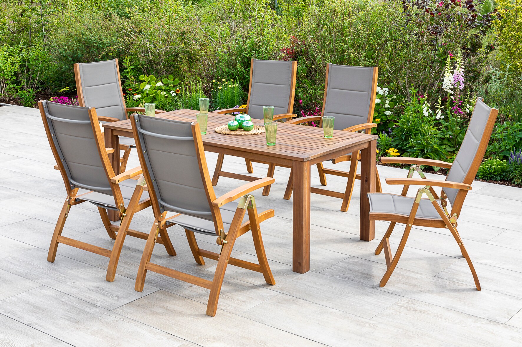 Merxx Acapulco Set 7tlg. Tisch 185x90 cm 