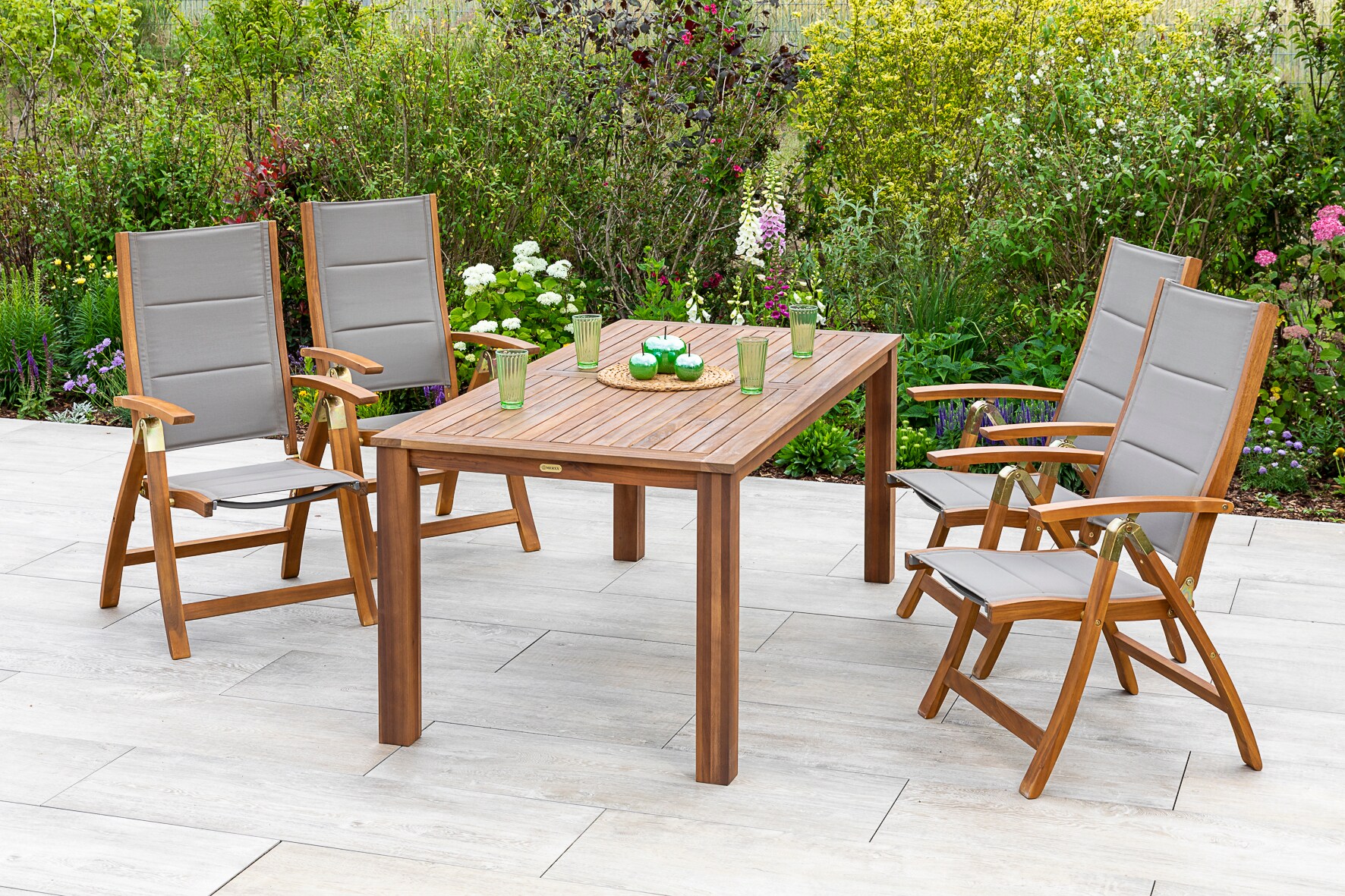 Merxx Acapulco Set 5tlg. Tisch 185x90cm 