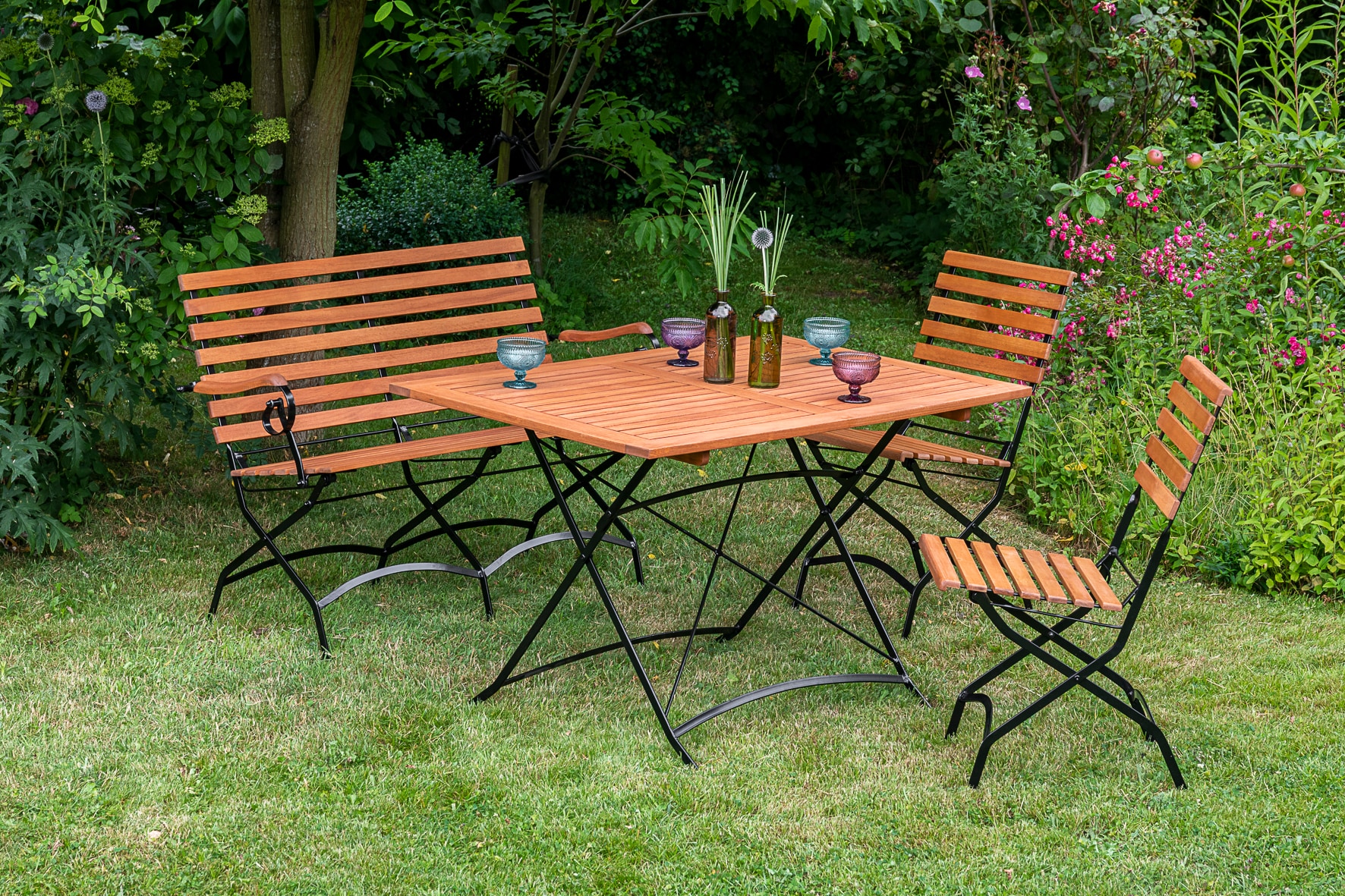 Merxx Schlossgarten Set 4tlg. Tisch 120x80 cm 