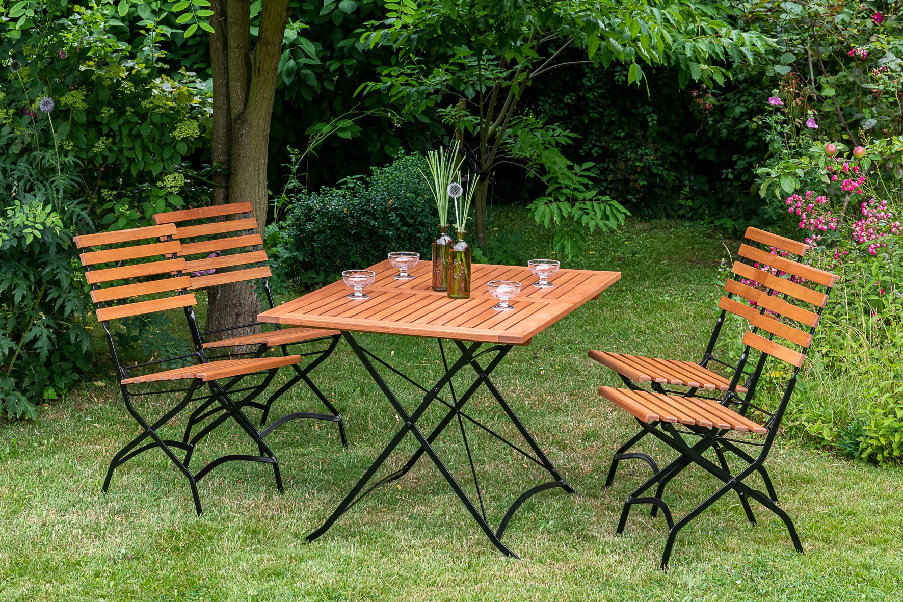 Merxx Schlossgarten Set 5tlg. Tisch 120x80 cm 