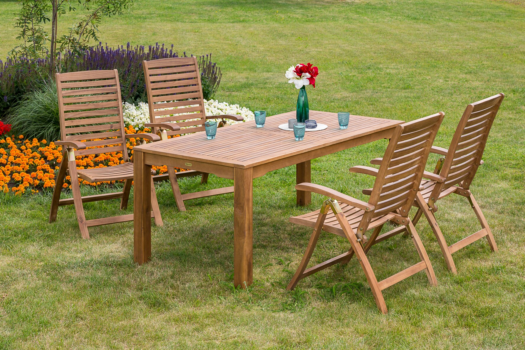 Merxx Parabaiba Set 5tlg. Tisch 185x90 cm 