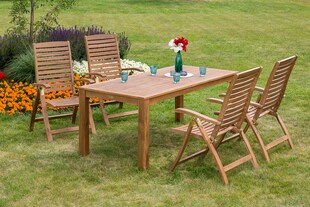 Merxx Parabaiba Set 5tlg. Tisch 185x90 cm 