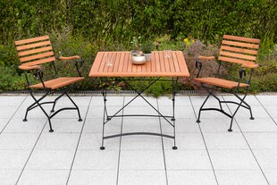 Merxx Schlossgarten Set 3tlg. Klapptisch 