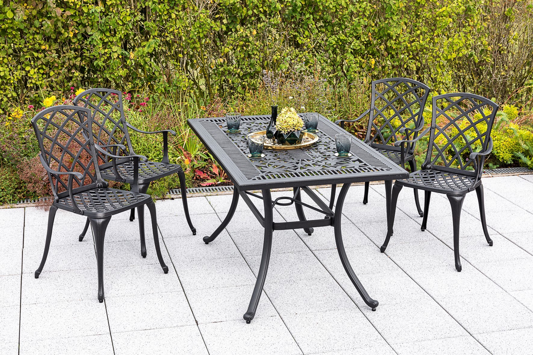 Merxx Rhodos Set 5tlg. Tisch 140x80 cm 