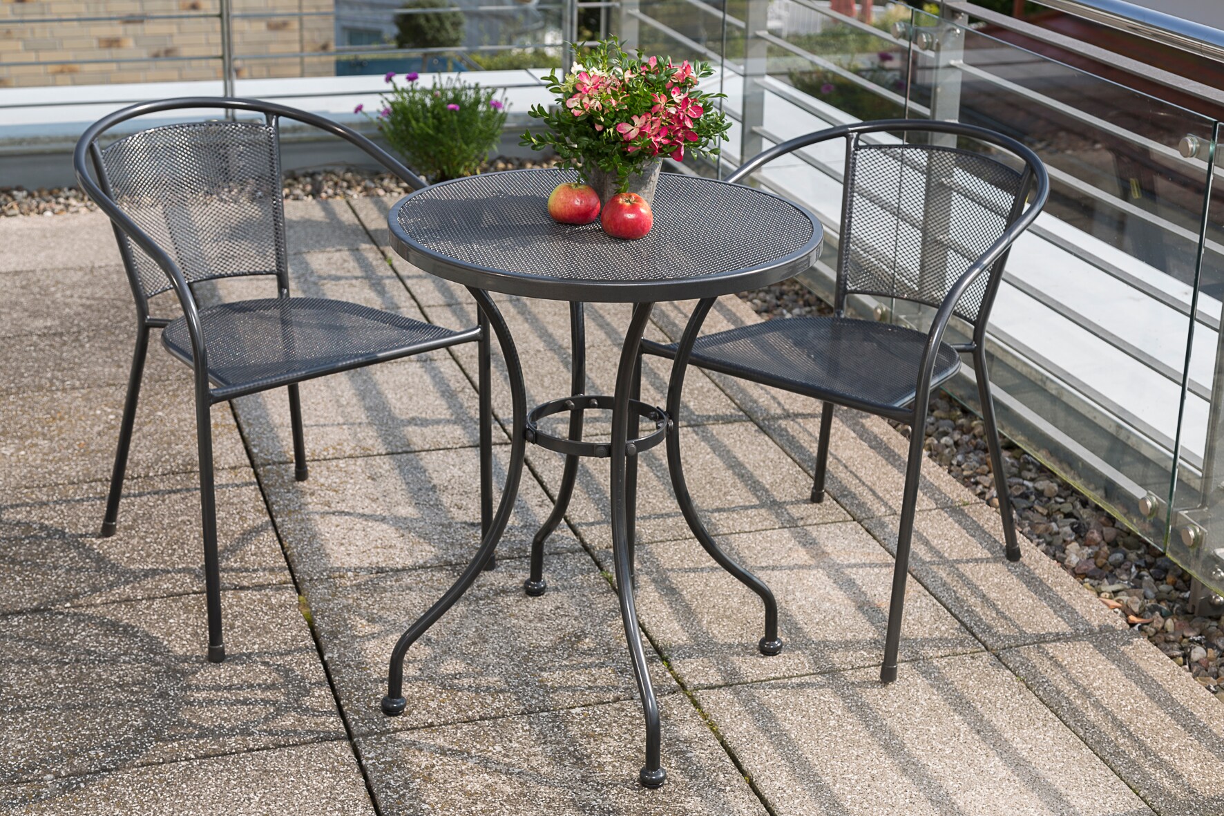 Merxx Delos Set 3tlg. Tisch rund &oslash; 60 cm 