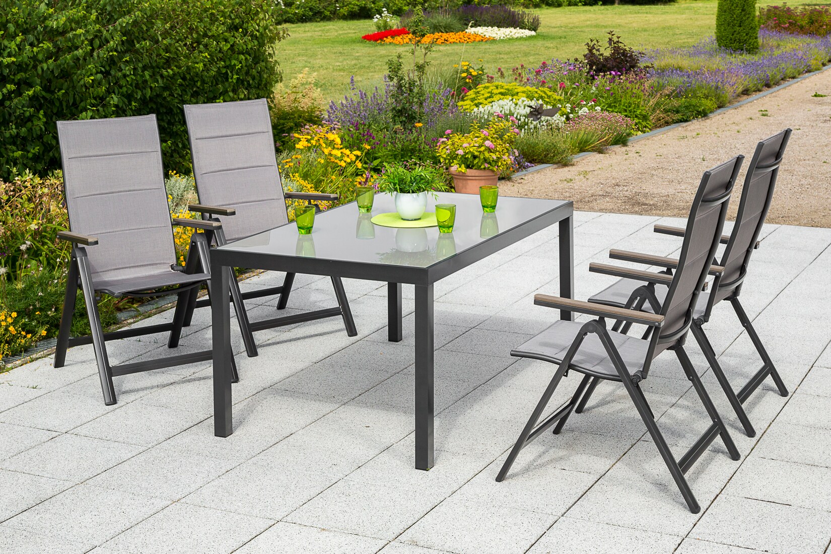 Merxx Trivero Set 5tlg. Tisch 150x90 cm