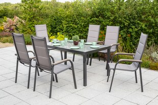 Merxx Trivero Set Set 7tlg. Tisch 150x90 cm 