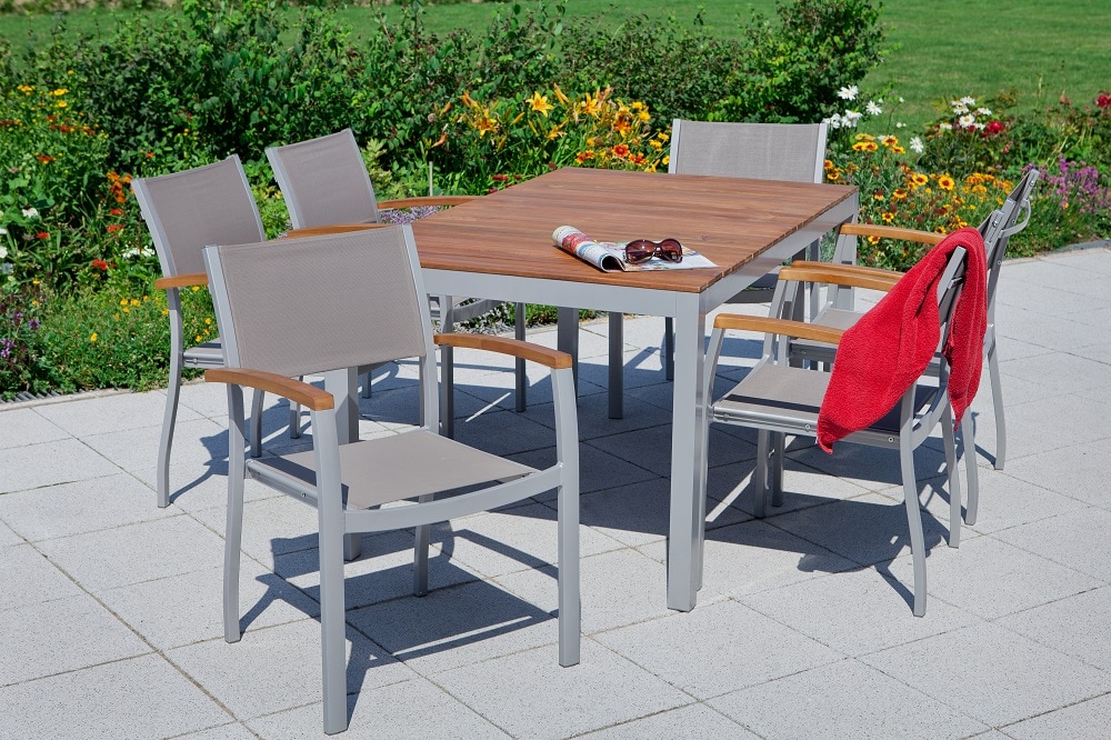 Merxx Naxos Set 7tlg. Tisch 150x90 cm 