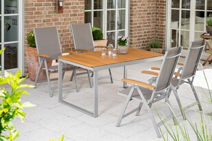 Merxx Naxos Set 5tlg. Ausziehtisch 