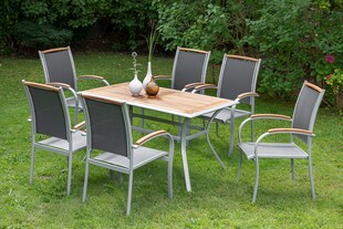 Merxx Siena Set 7tlg. Tisch 140x80 cm 