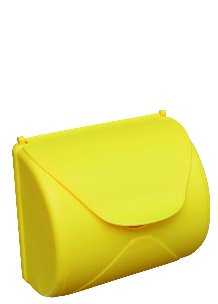 Karibu Briefkasten gelb f&uuml;r Spieltrum Gartenhaus 