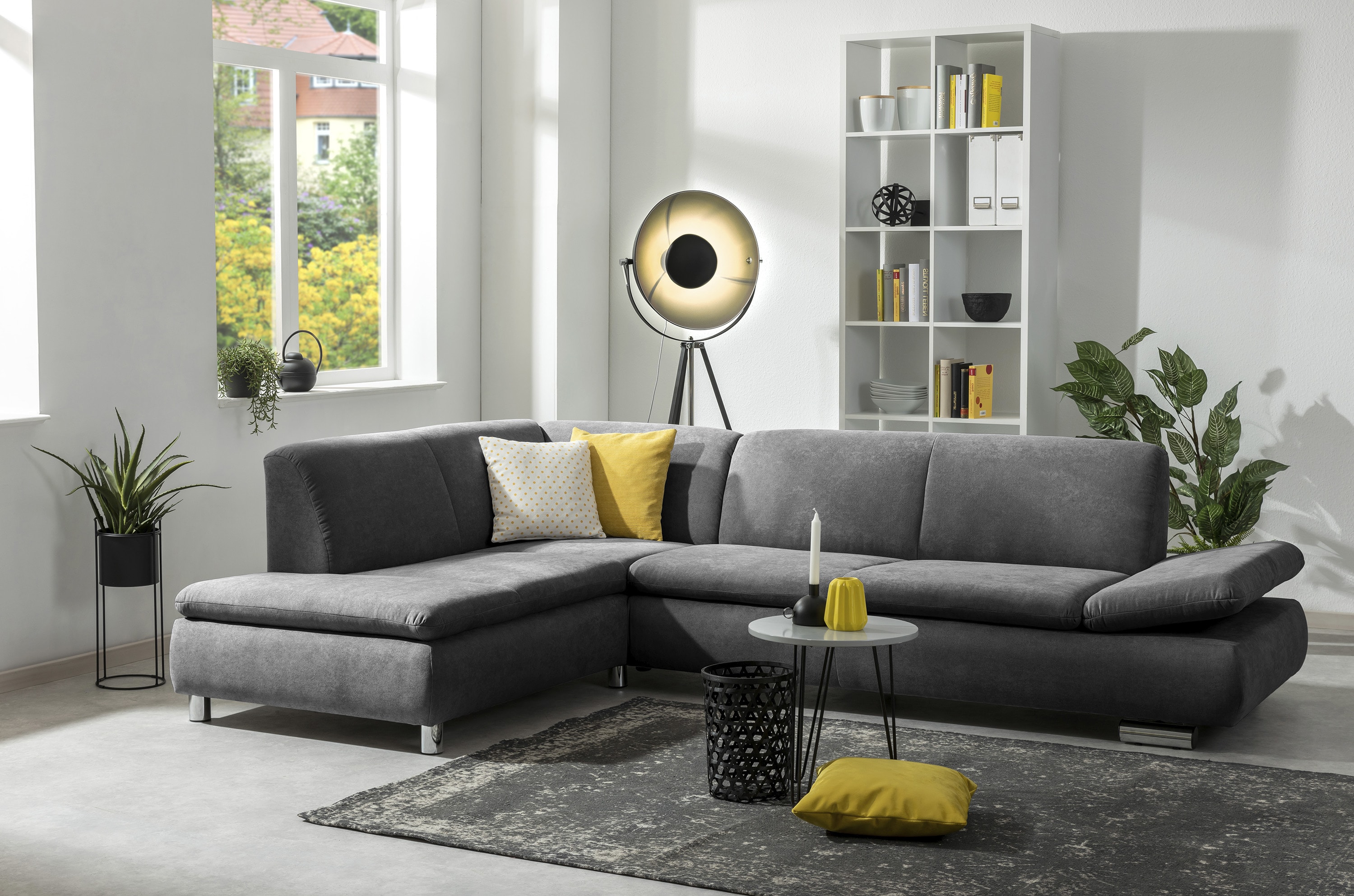Max Winzer Terrence Ecksofa links mit Sofa 2,5-Sitzer rechts anthrazit 