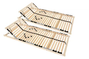 Coemo 2 x Lattenrost ERGO 80x200 cm 7-Zonen verstellbar Partner-Set 