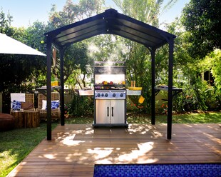 Canopia Austin 1.8x2.9 Gartenpavillon, anthrazit 