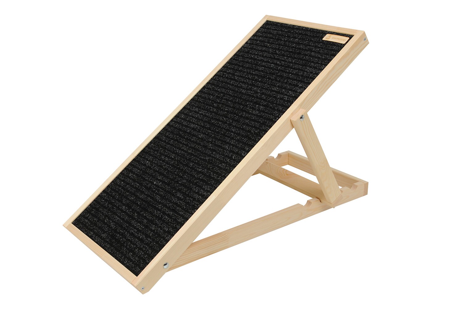 Animood Hunderampe Skipper naturbelassen Hundetreppe 93x44 cm 