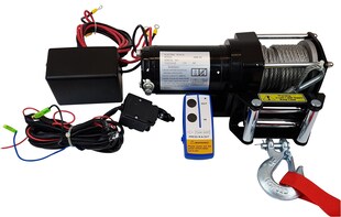 Berger u. Schröter Profi-Seilwinde 12 V, 2700 kg mit Stahlseil 