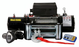 Berger u. Schröter Profi-Seilwinde 12 V, 5900/11800 kg mit Stahlseil 