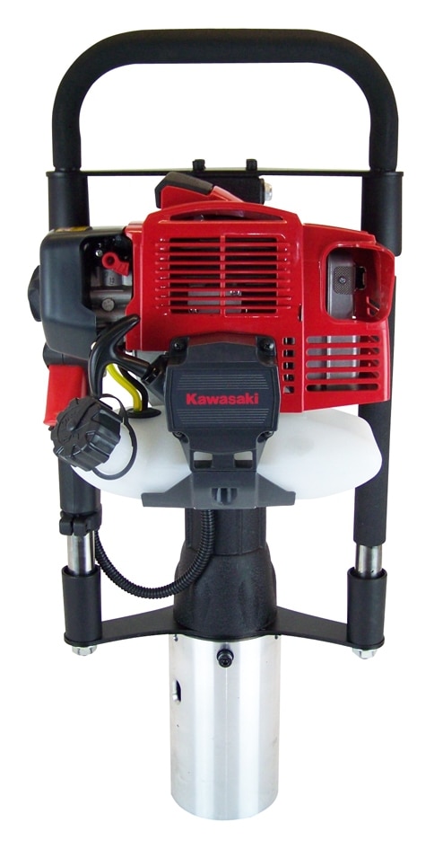 Berger u. Schr&ouml;ter Pfahlramme mit Kawasaki-Motor 1,38 PS 