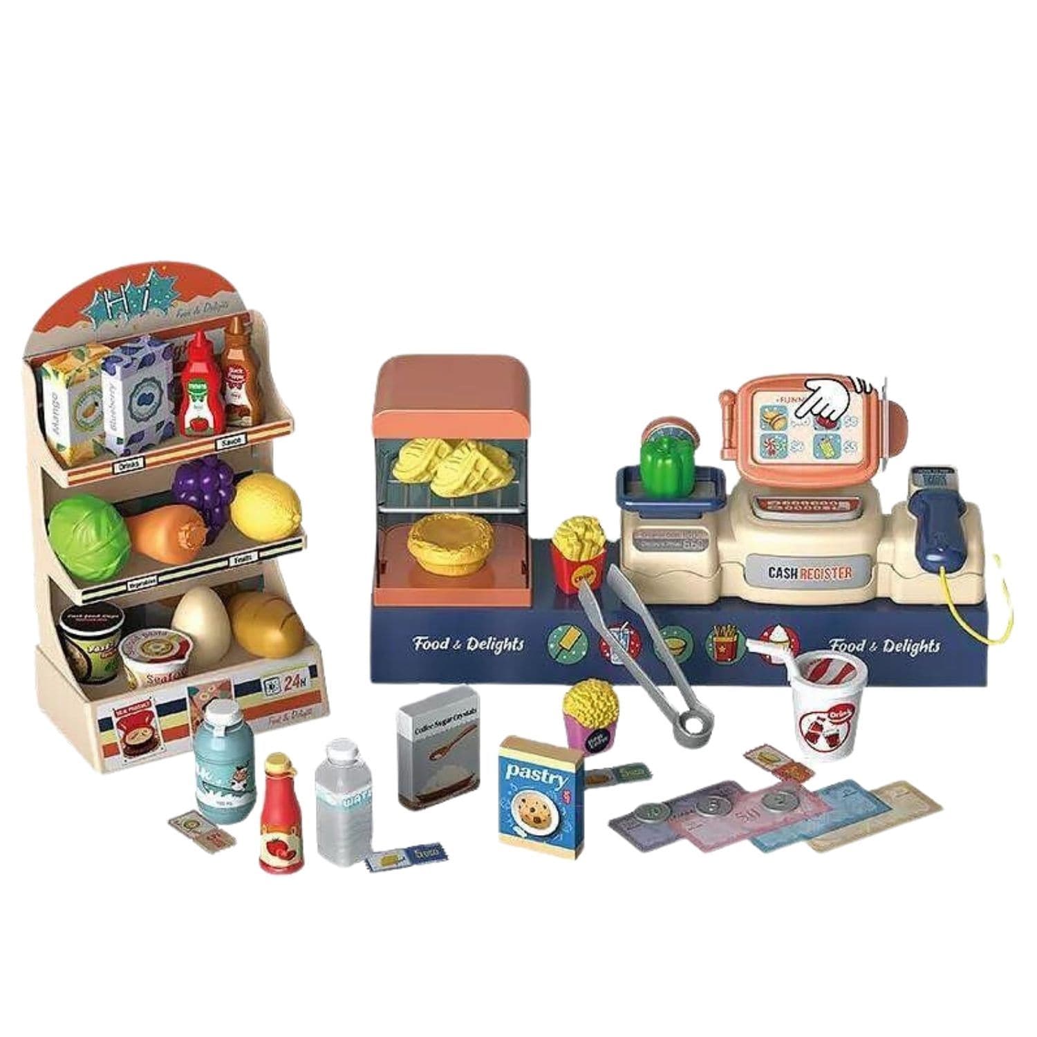 Coemo 2in1 Spielzeugkasse und Supermarkt Nico 42 tlg Zubeh&ouml;r 