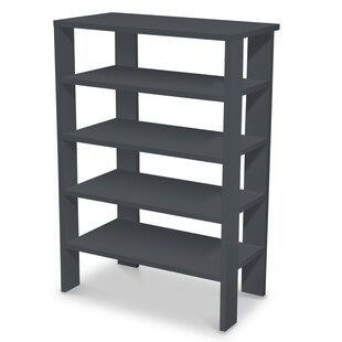 Coemo Schuhregal Charlie 60x32x87cm Anthrazit 5 Ablagen 