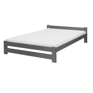Coemo Bett Classico Lattenrost Massivholz Kiefer 140x200cm anthrazit 