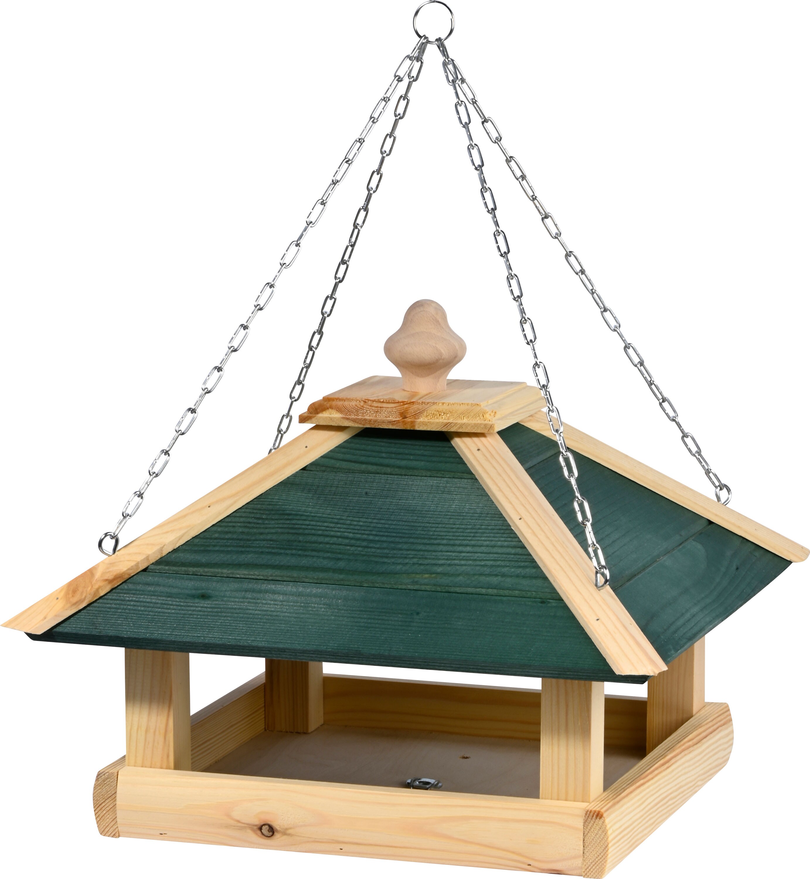 dobar Vogelfutterhaus aus Holz mit Kette 