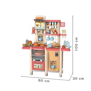 Coemo Kinderküche Susi Spielküche ROT mit extra viel Zubehör 