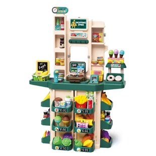 Coemo Supermarkt Florian Kaufladen TÜRKIS mit viel Zubehör 