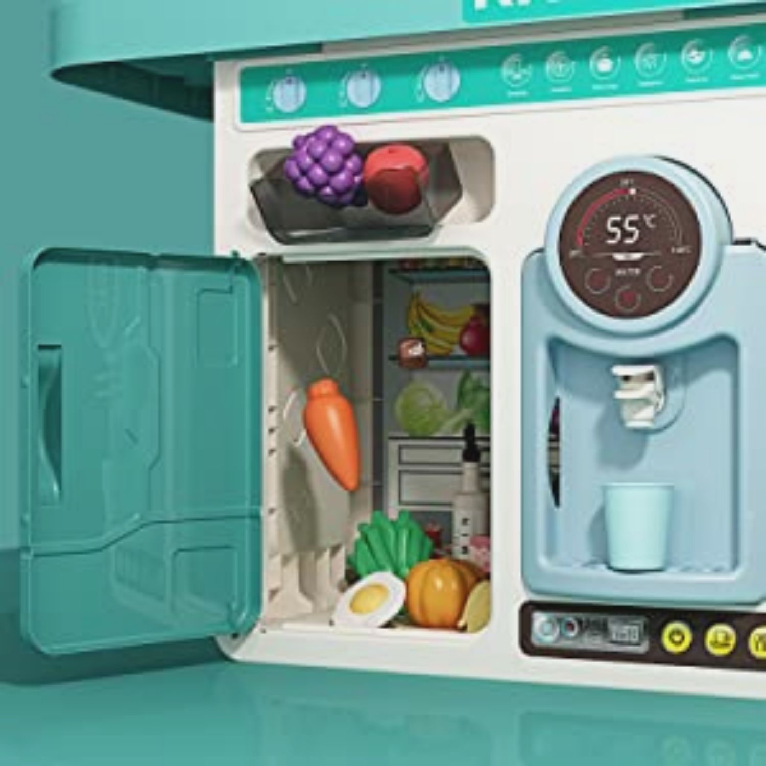 Teorema Spielzeugküche Für Kinder – Mit Backofen, Licht, Sound & Zubehör, Maße 15x9x17 Cm
