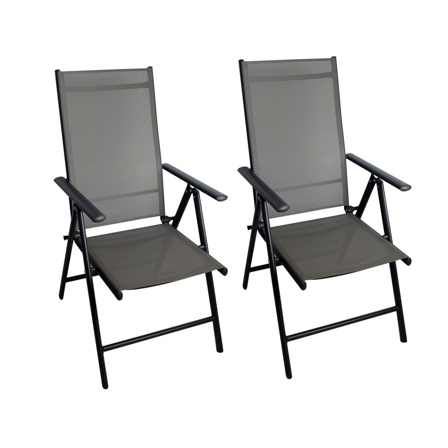 CHILLROI Klappsessel Aluminium 2er Set Gartenstuhl klappbar Campingstuhl 