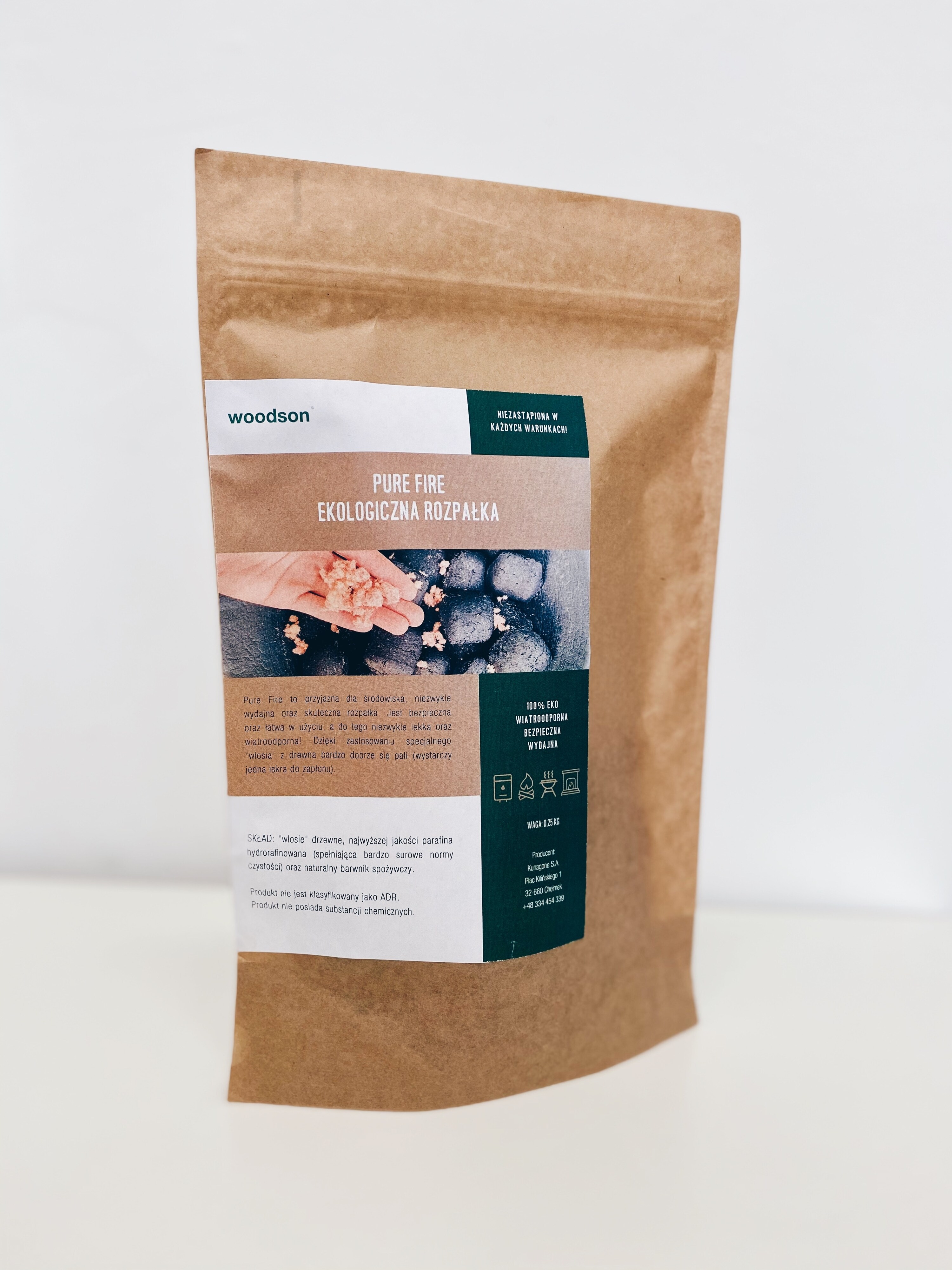 Woodson Pure Fire Anz&uuml;nder, 5 T&uuml;ten &aacute; 250g Grillanz&uuml;nder Kaminanz&uuml;nder 